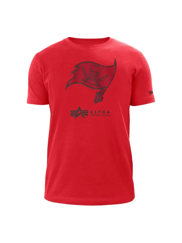 Alpha Industries Tampa Bay Buccaneers t-shirt rouge coton