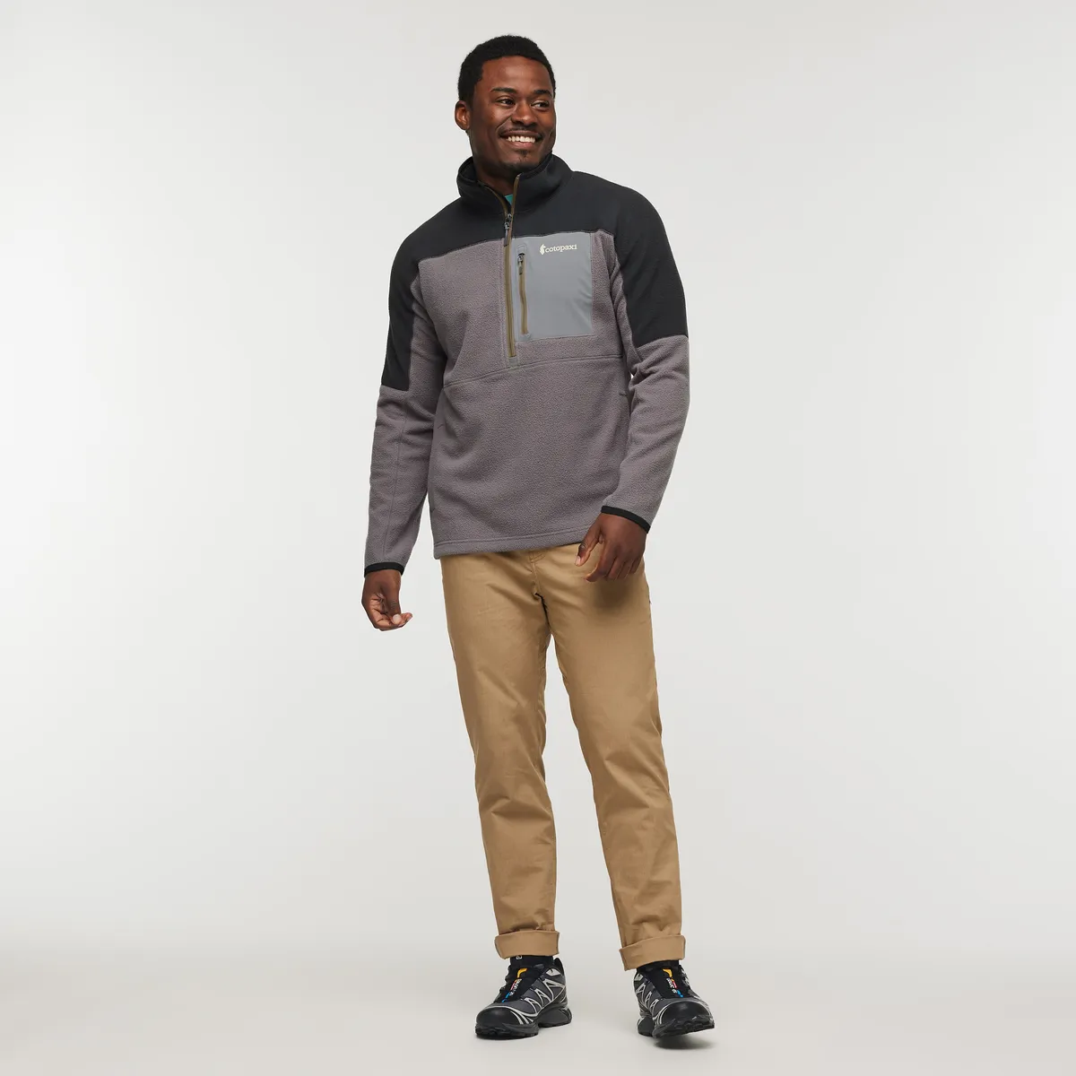 Cotopaxi Abrazo Fleece Half-Zip polaire homme noir recyclé