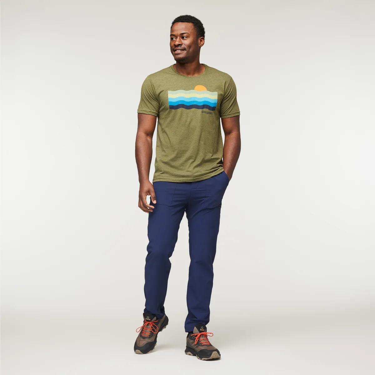 Cotopaxi Disco Wave t-shirt homme Saddle coton