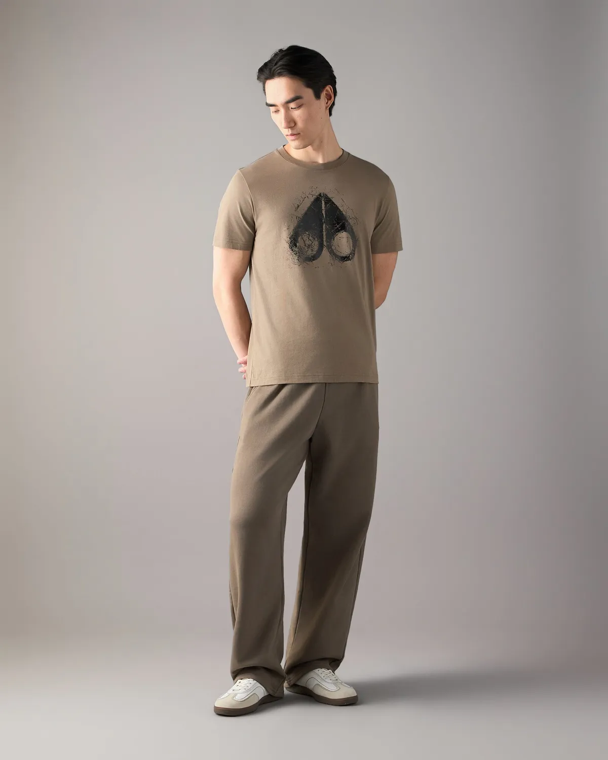Moose Knuckles Yul jogging gris Ashen coupe barrel