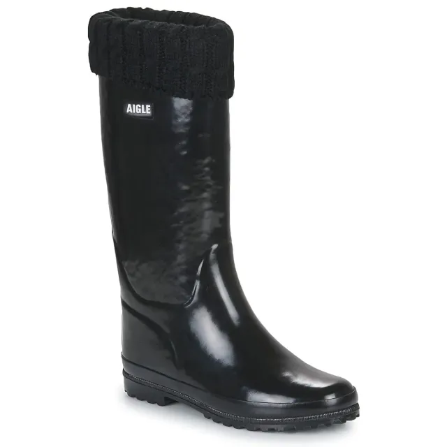 Aigle Eliosa Winter botte de pluie femme noire fourrée