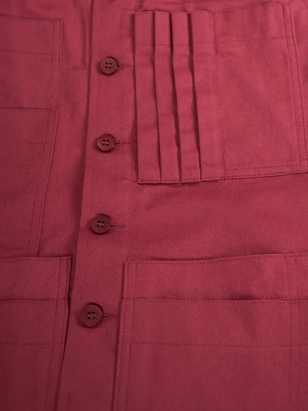 Hollington gilet 20 poches coton rose poudré
