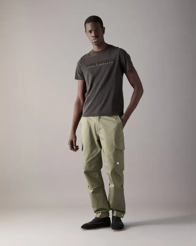 Moose Knuckles Connor Logo t-shirt noir coton Pima