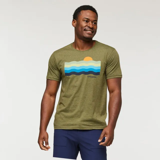Cotopaxi Disco Wave t-shirt homme Saddle coton