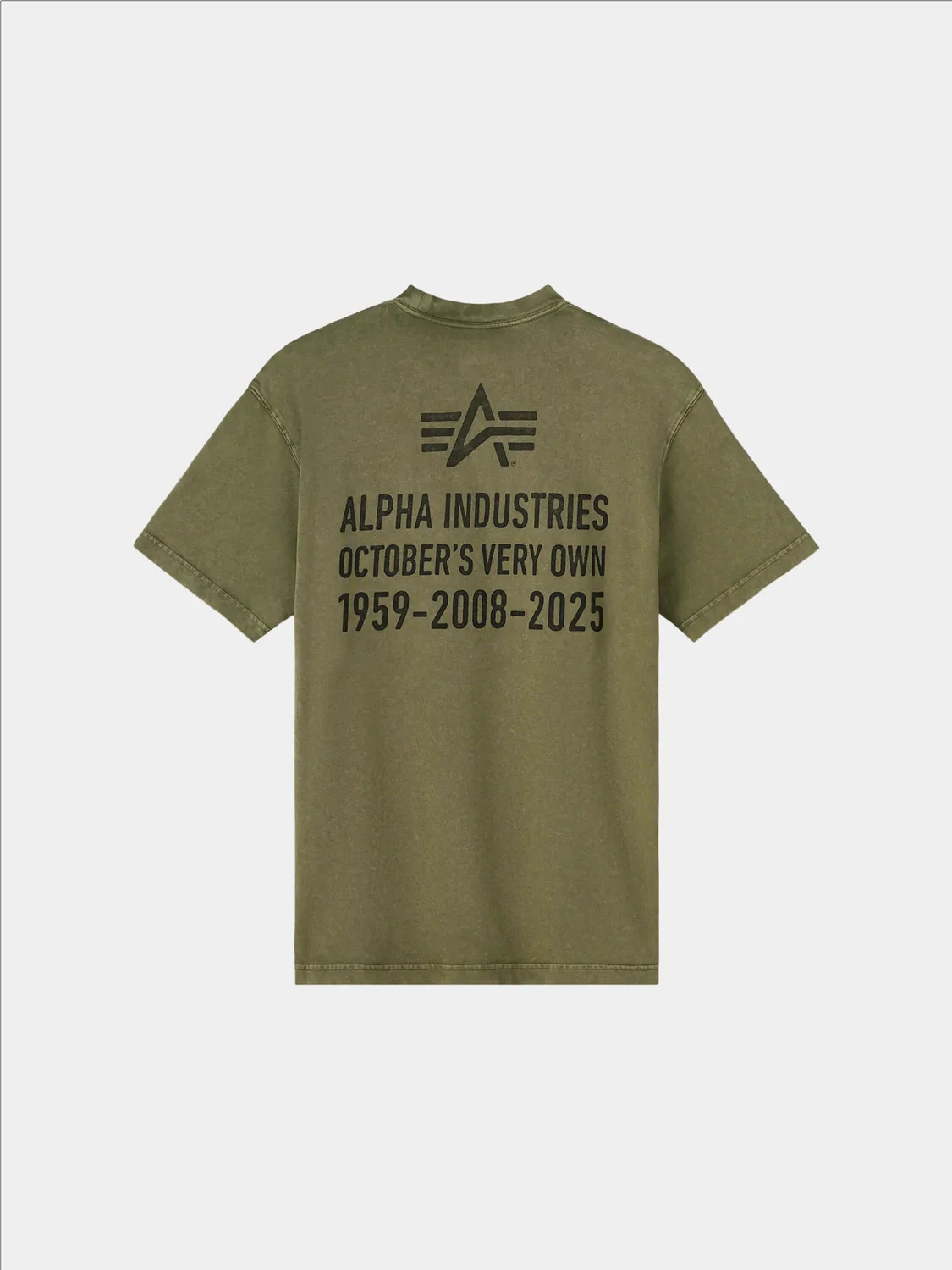 Alpha Industries OVO tee-shirt olive délavé coton ample
