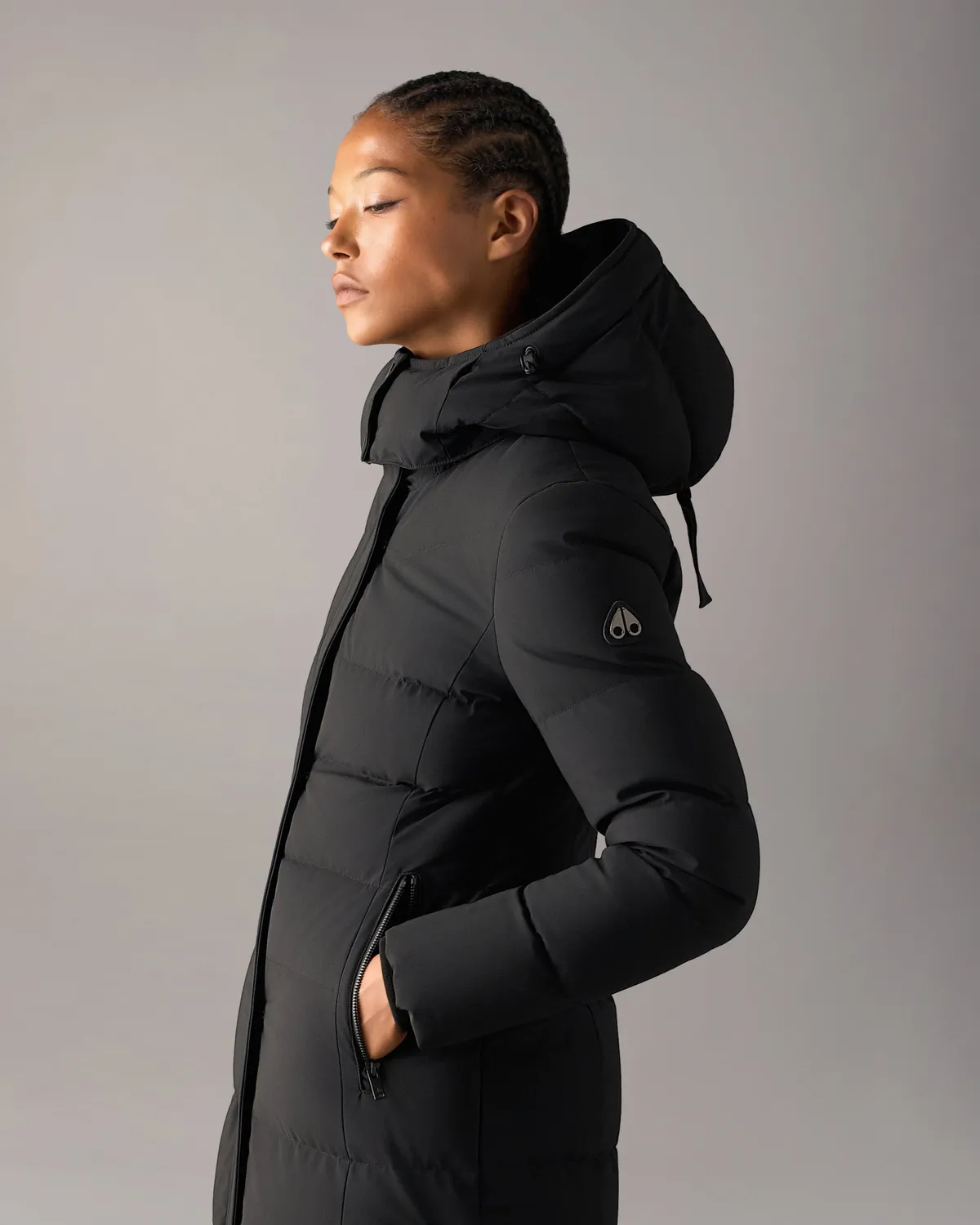Moose Knuckles Jocada Long Down Parka doudoune noire longue