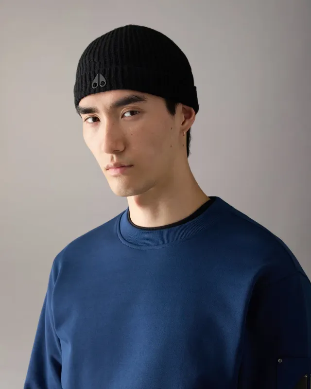 Moose Knuckles Tremble Beanie bonnet black chaud