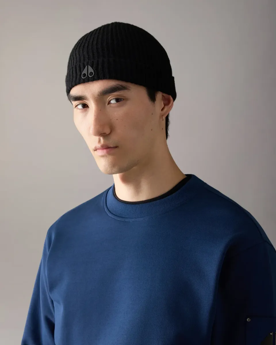 Moose Knuckles Tremble Beanie bonnet black chaud