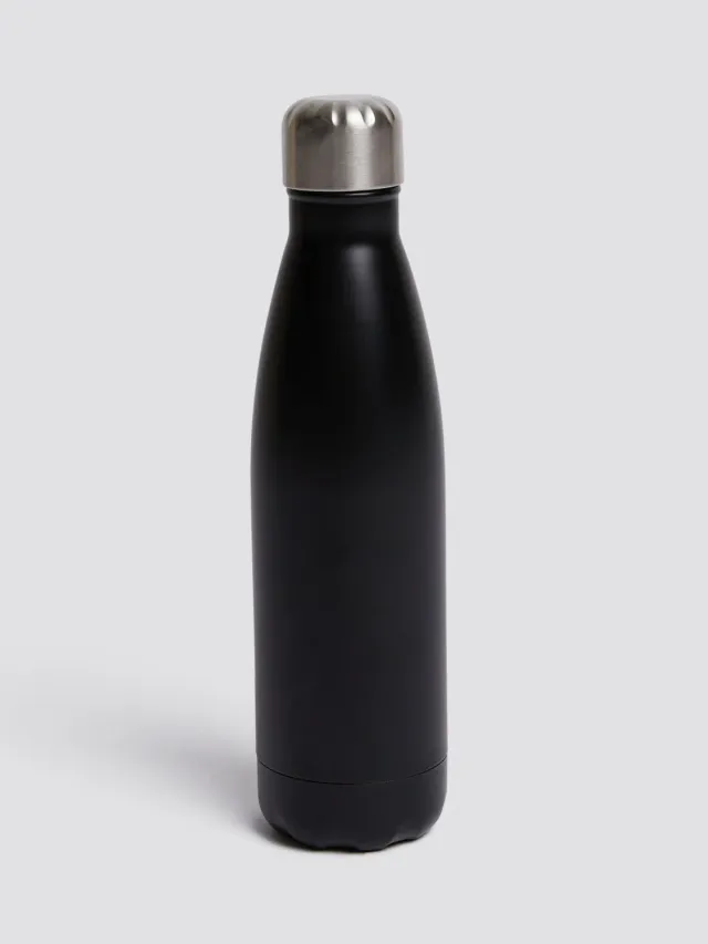 Alpha Industries Water Bottle gourde métal noire 500 ml