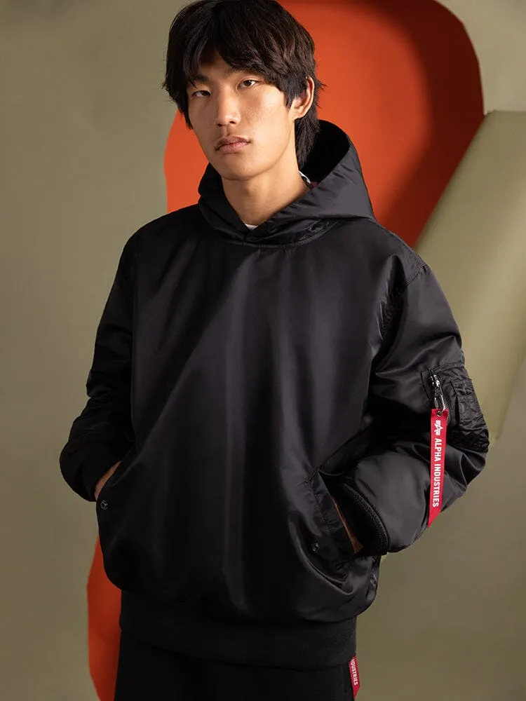 Alpha Industries MA-1 Pull-Over sweat capuche noir déperlant