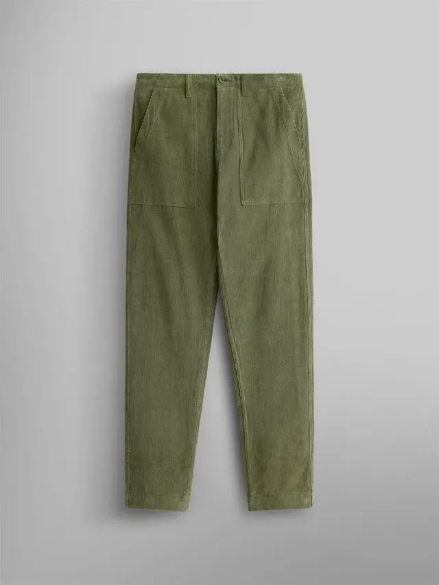 Alpha Industries Corduroy Fatigue pantalon vert velours