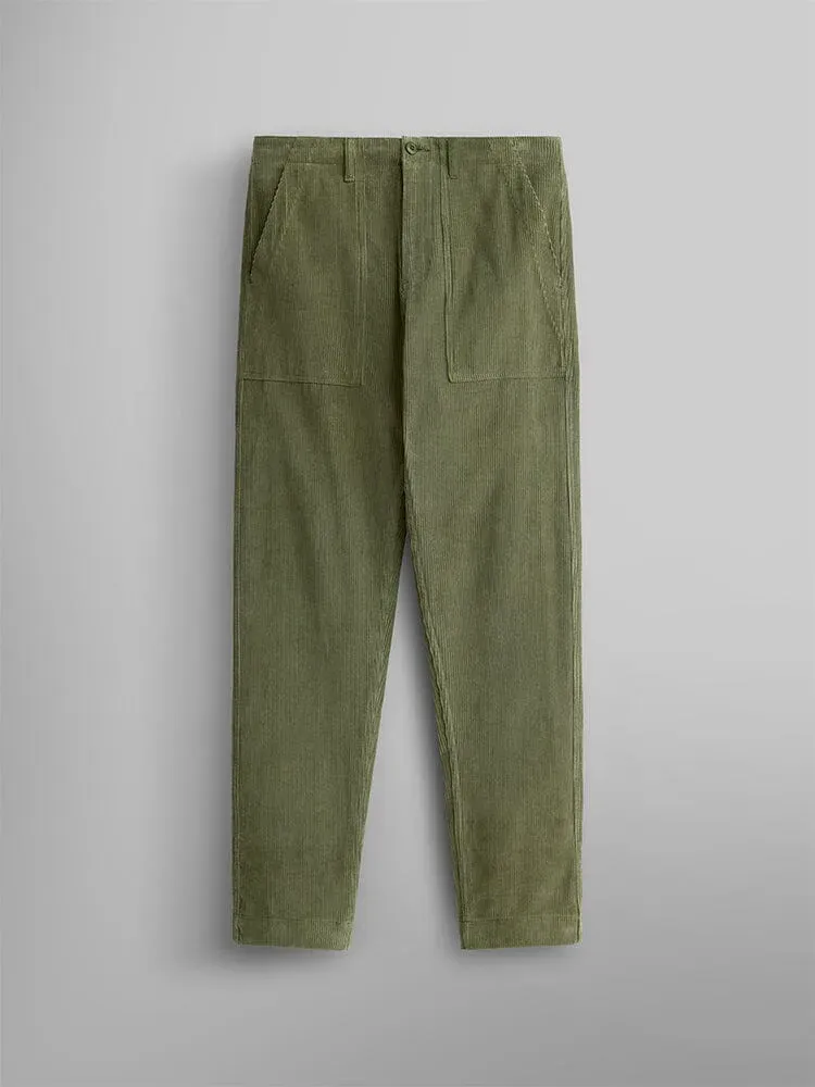 Alpha Industries Corduroy Fatigue pantalon vert velours