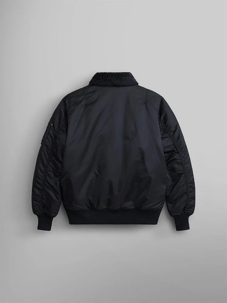 Alpha Industries B-15 Mod bomber noir col mouton