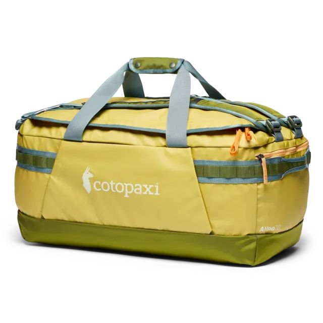 Cotopaxi Allpa Getaway 70L sac voyage Lemongrass