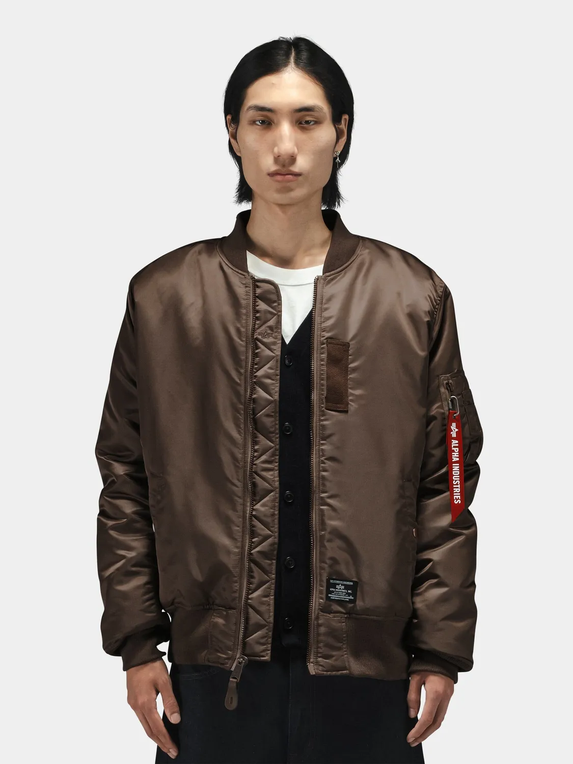 Alpha Industries MA-1 Mod bomber Coyote Brown nylon