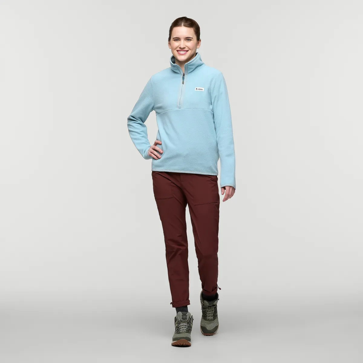 Cotopaxi Amado Pull polaire femme Sea Spray demi-zip