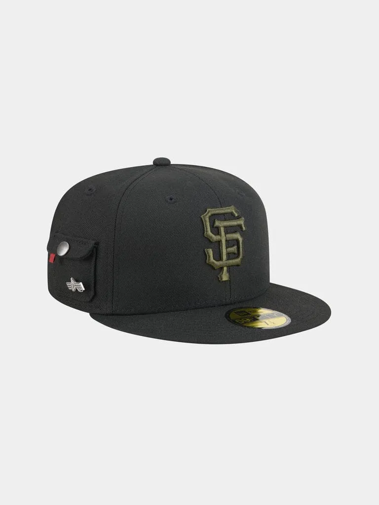 Alpha Industries Giants 59Fifty casquette noire fitted