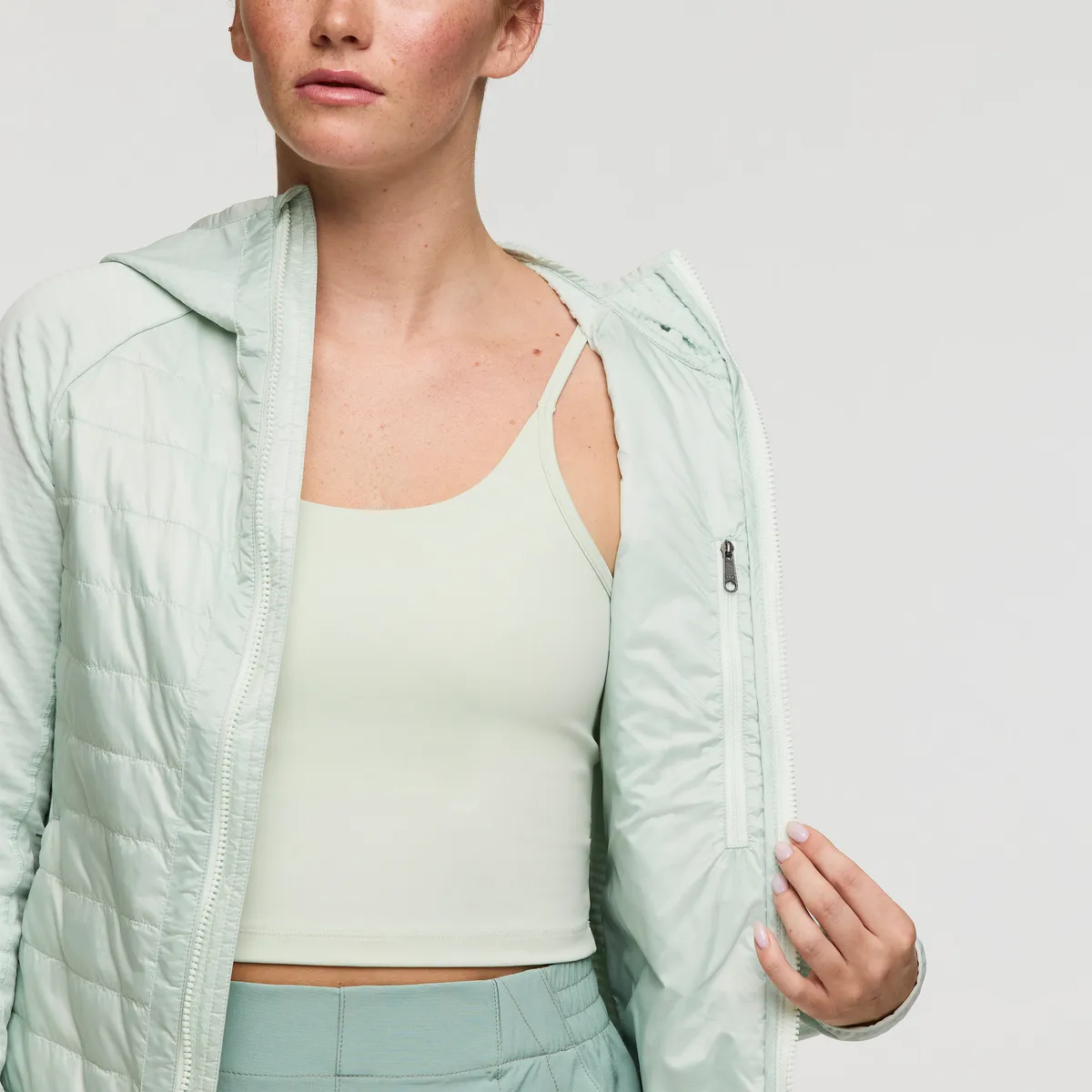 Cotopaxi Capa veste isolante femme Apricot capuche