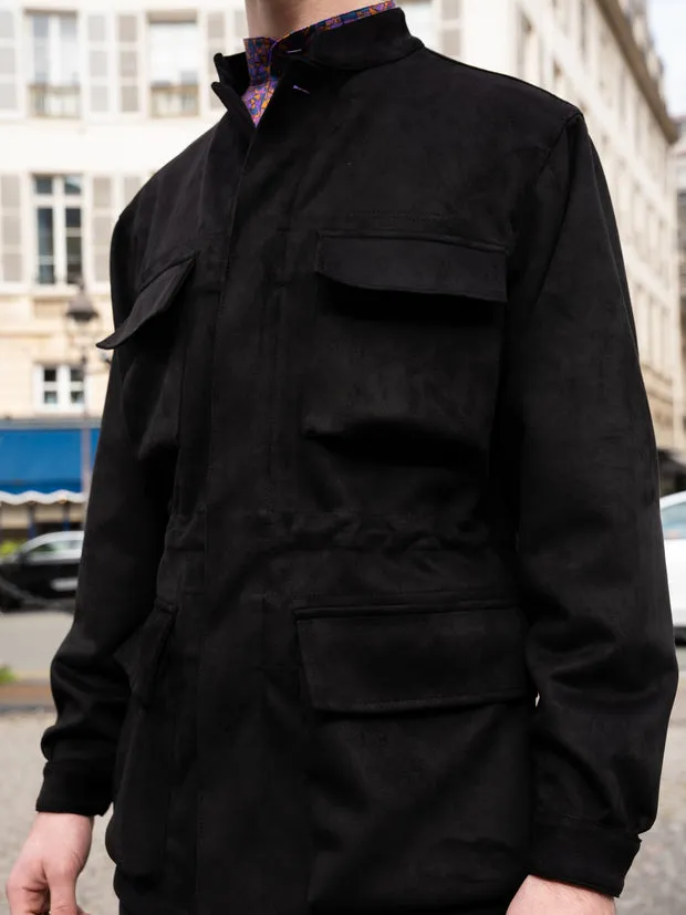 Hollington Corrib veste noire microcachemire