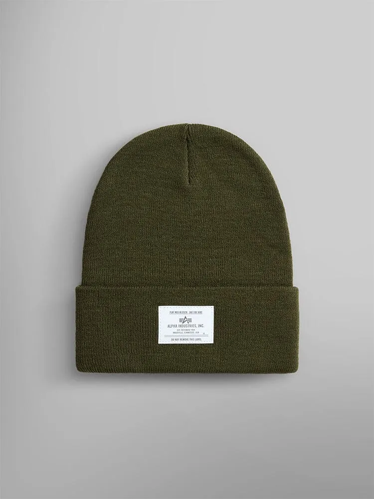 Alpha Industries Essential bonnet noir tricot chaud