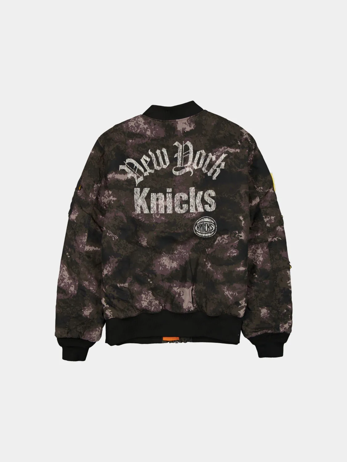 Alpha Industries MA-1 Knicks New Era bomber noir camo