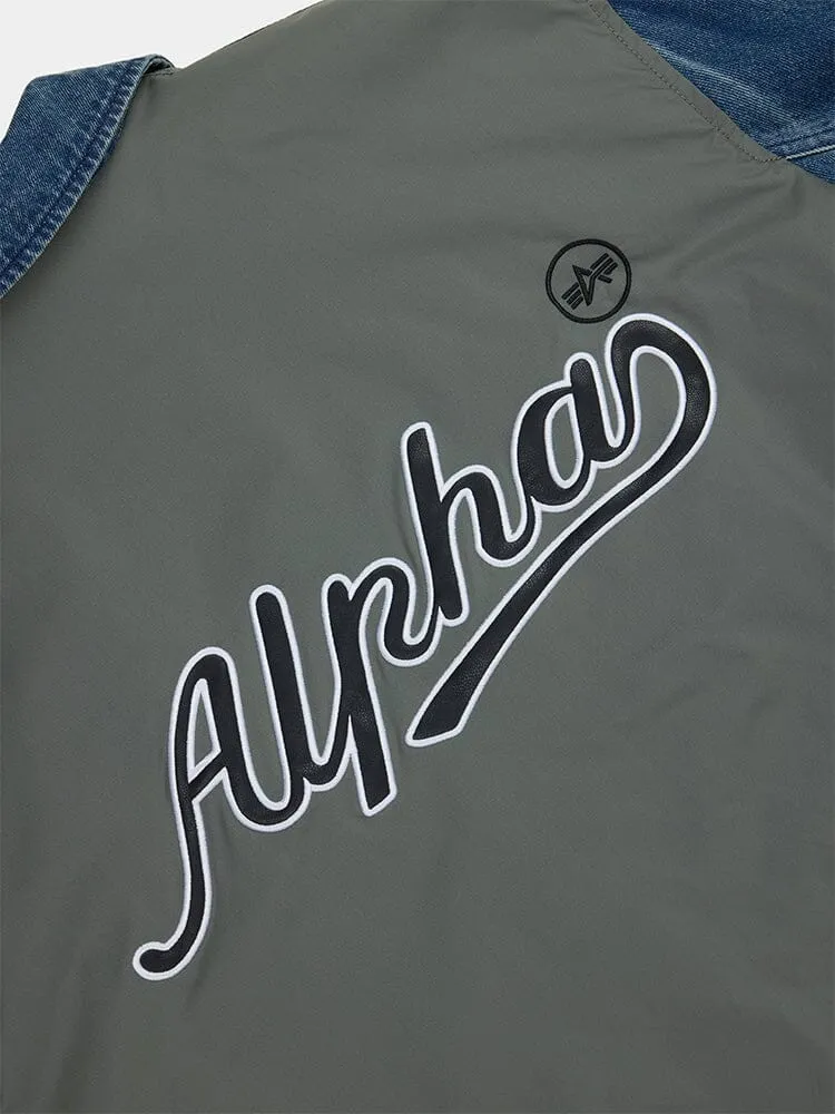 Alpha Industries Flight blouson bomber denim gris field