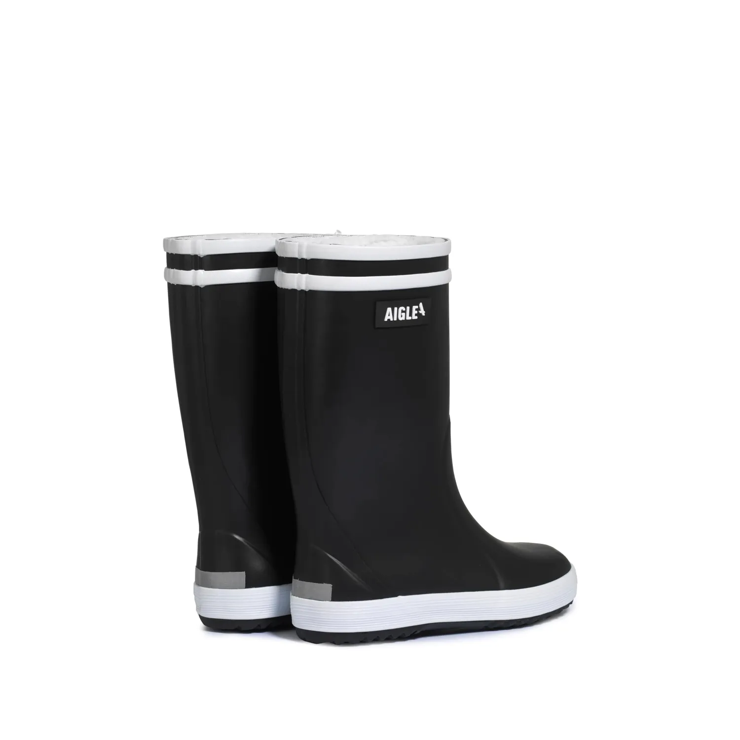 Aigle Lolly Pop Fur bottes caoutchouc noir 24 EU fourrées