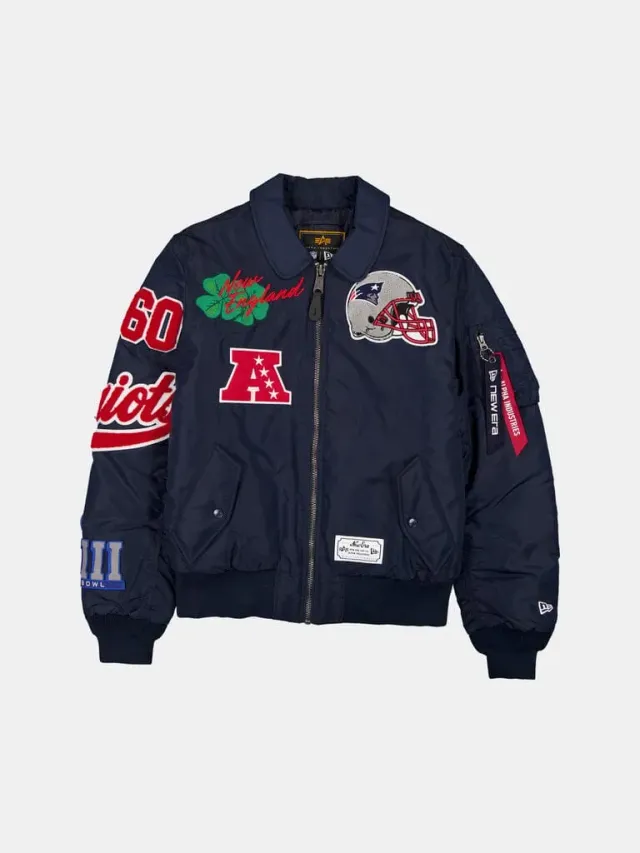 Alpha Industries MA-1 New England Patriots blouson bleu marine