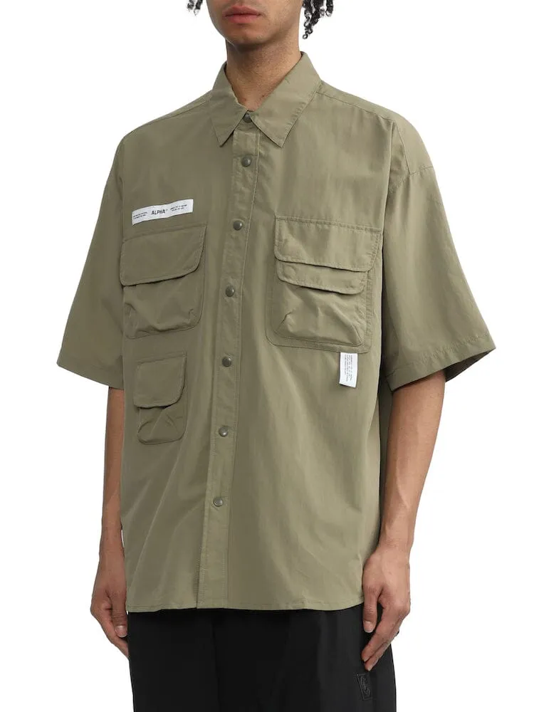 Alpha Industries UNFRM Nylon Utility chemise kaki manches courtes