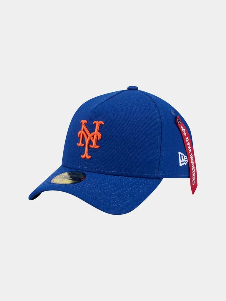 Alpha Industries 59Fifty Mets casquette fitted bleu royal rigide