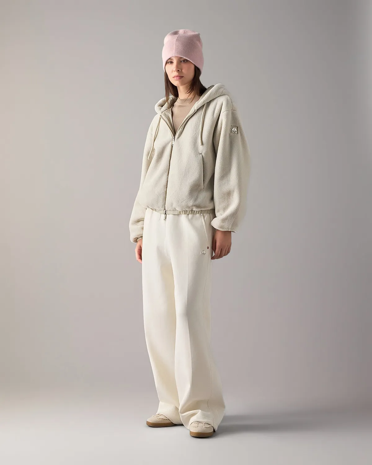 Moose Knuckles Eaton Bunny hoodie réversible Alabaster