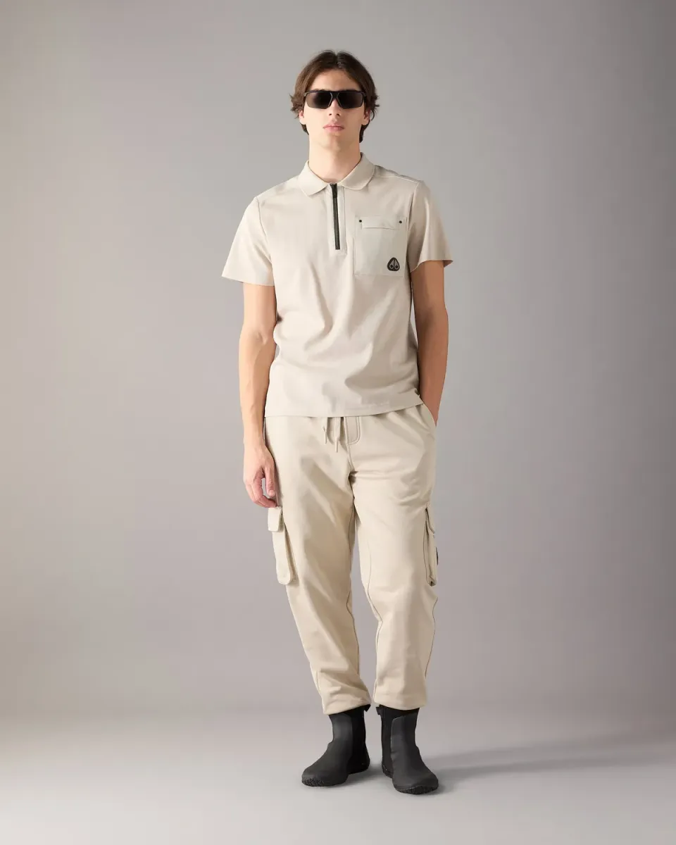 Moose Knuckles Dalon polo alabaster coton