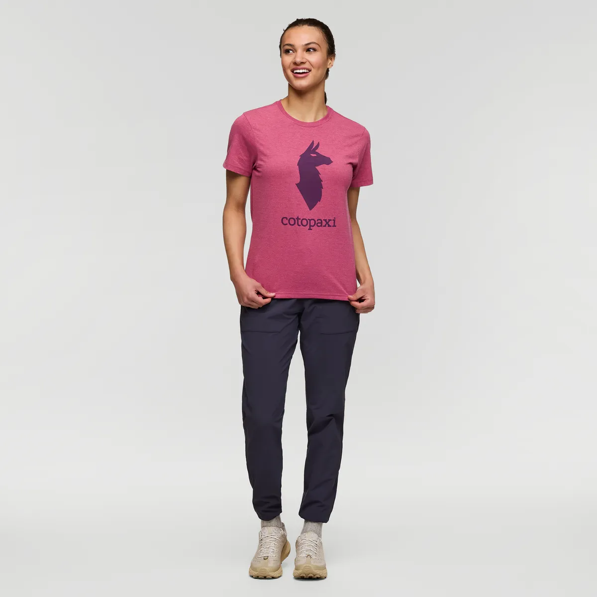 Cotopaxi Llama t-shirt femme Sangria coton bio