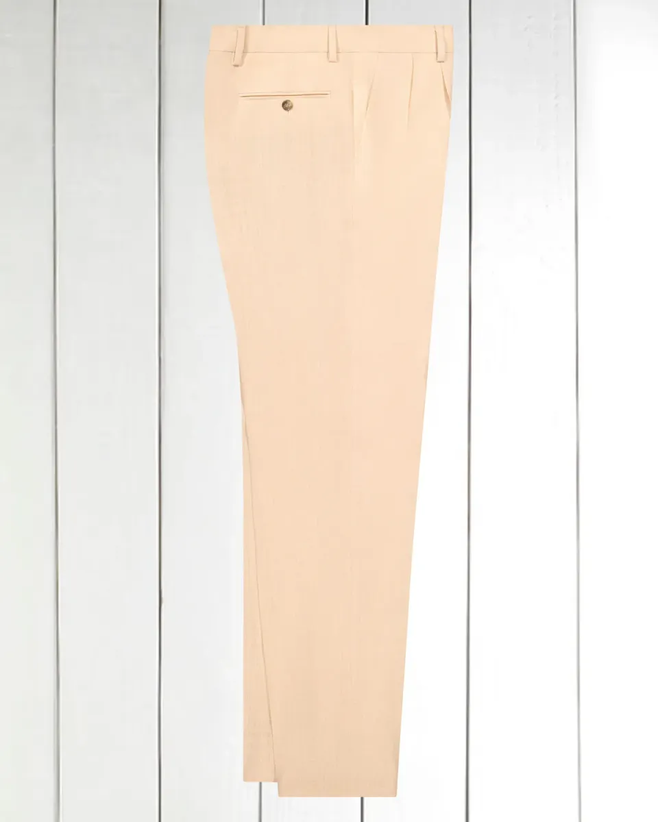 Hollington Luca pantalon lin hopsack écru taille 38