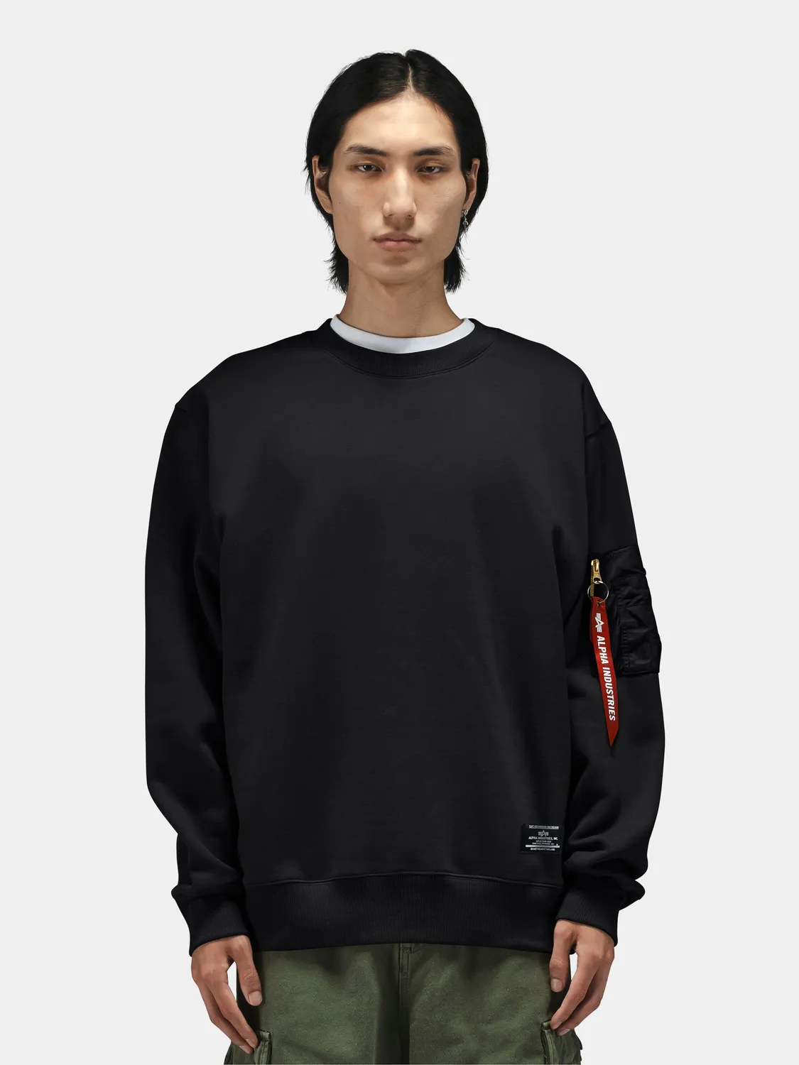 Alpha Industries Utility Pocket sweat OG-107 green coton