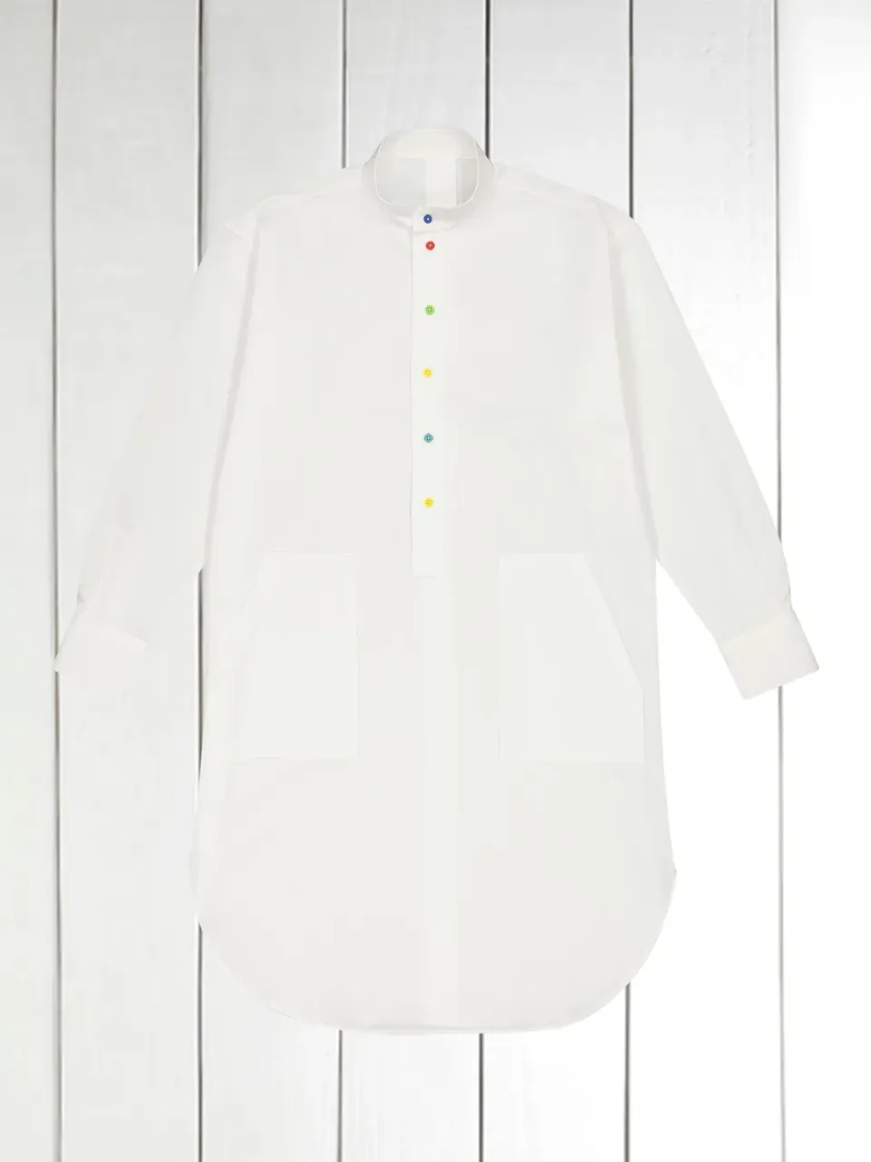 Hollington Kamiz chemise de nuit coton bleu nuit rayures