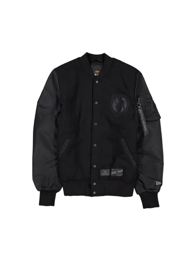 Alpha Industries MA-1 Boston Celtics bomber laine noir