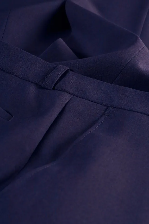 Hollington Siza pantalon laine bleu nuit pure laine