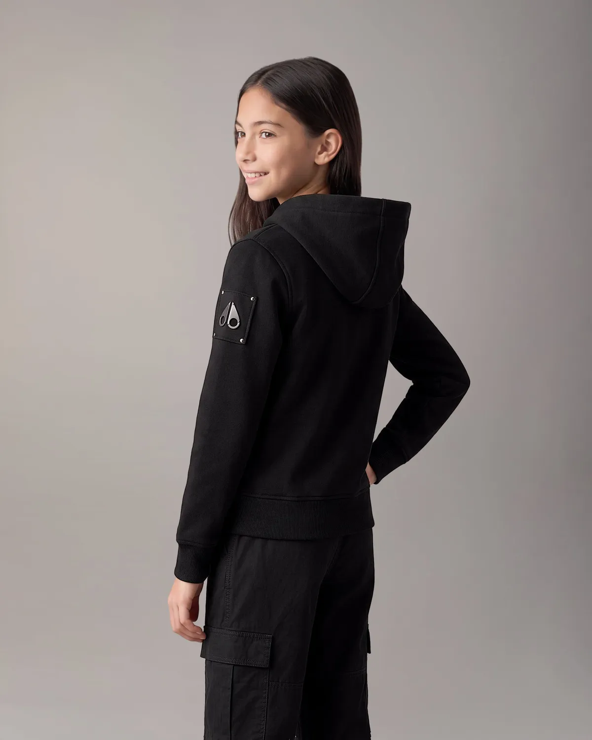 Moose Knuckles Classic Bunny sweat noir enfant