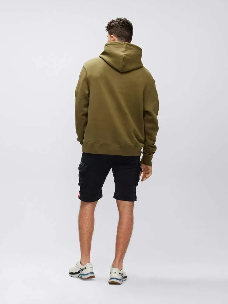 Alpha Industries Crew Short Gen I short cargo noir coton slim