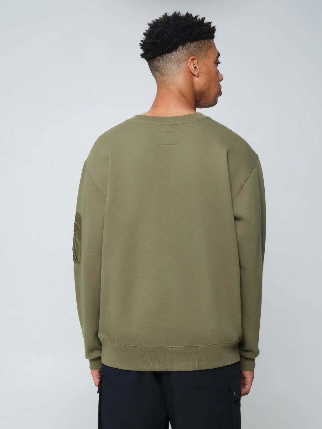Alpha Industries Utility Pocket Crew Sweatshirt sweat noir