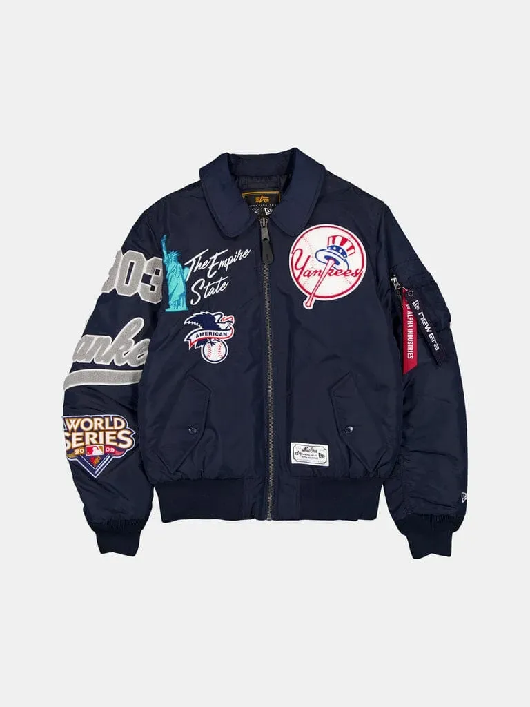 Alpha Industries Yankees MA-1 bomber homme navy nylon léger