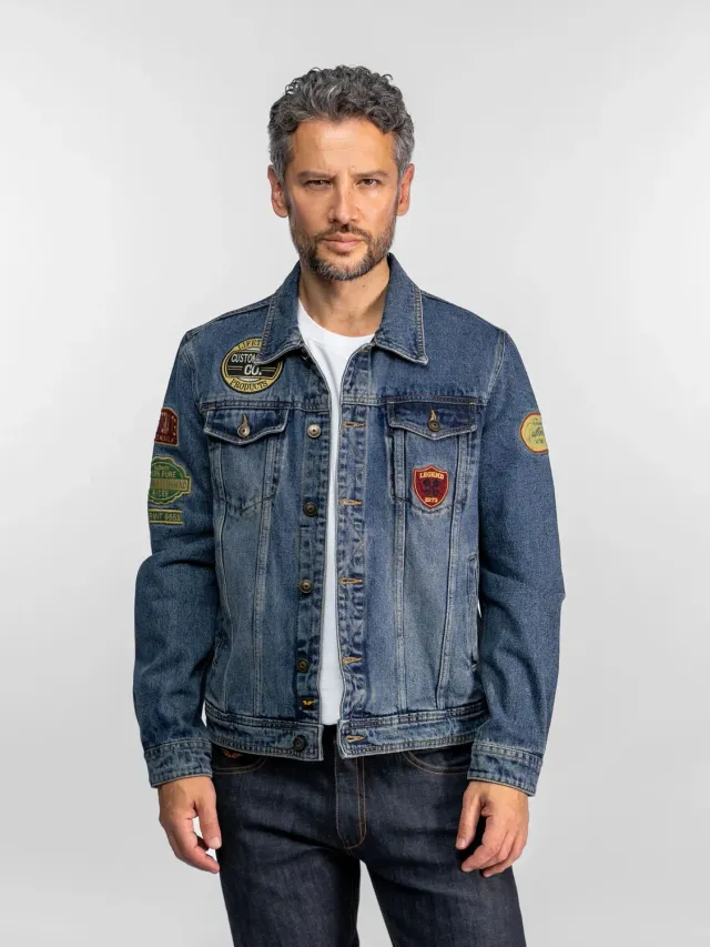Daytona Alexis veste en jean homme dirty wash vintage