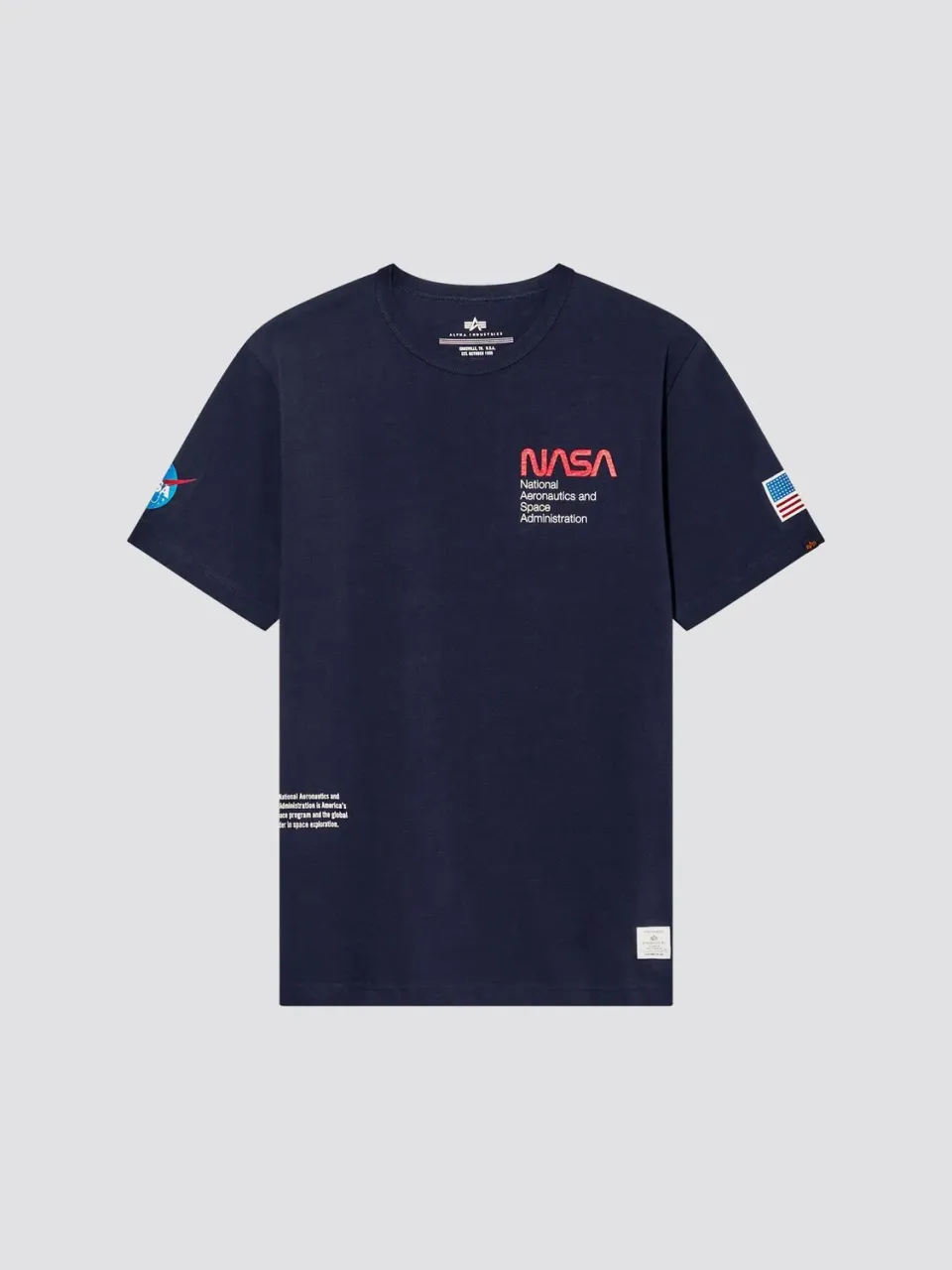 Alpha Industries NASA Worm Logo Gen II T-shirt logo poitrine