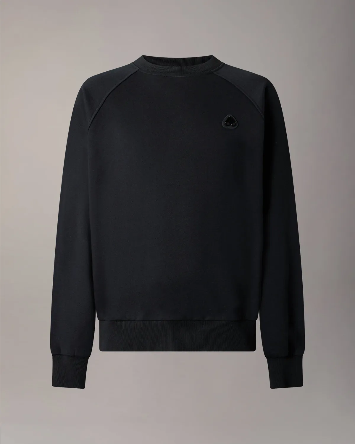 Moose Knuckles Yul sweat col rond noir coton