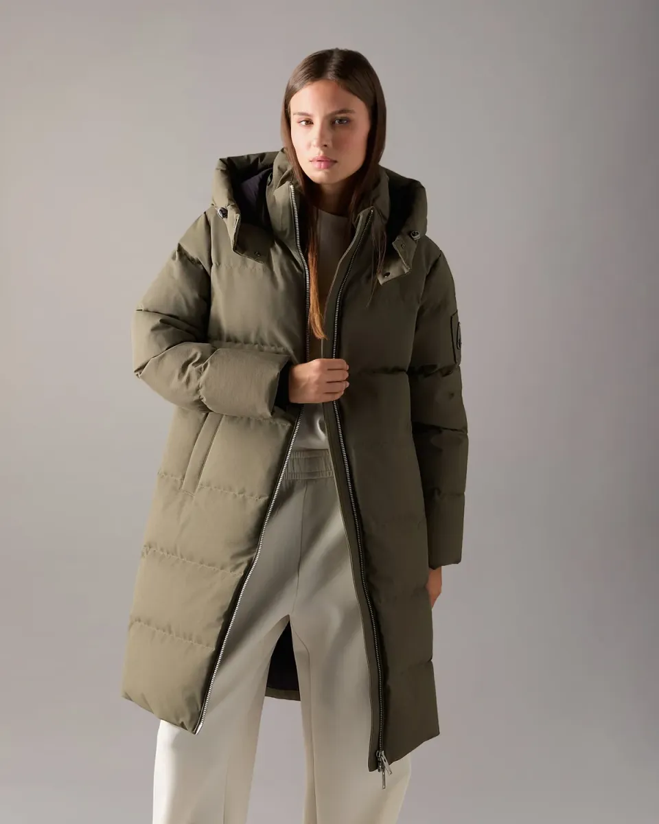 Moose Knuckles Banff Down Parka Combat Mi-longue