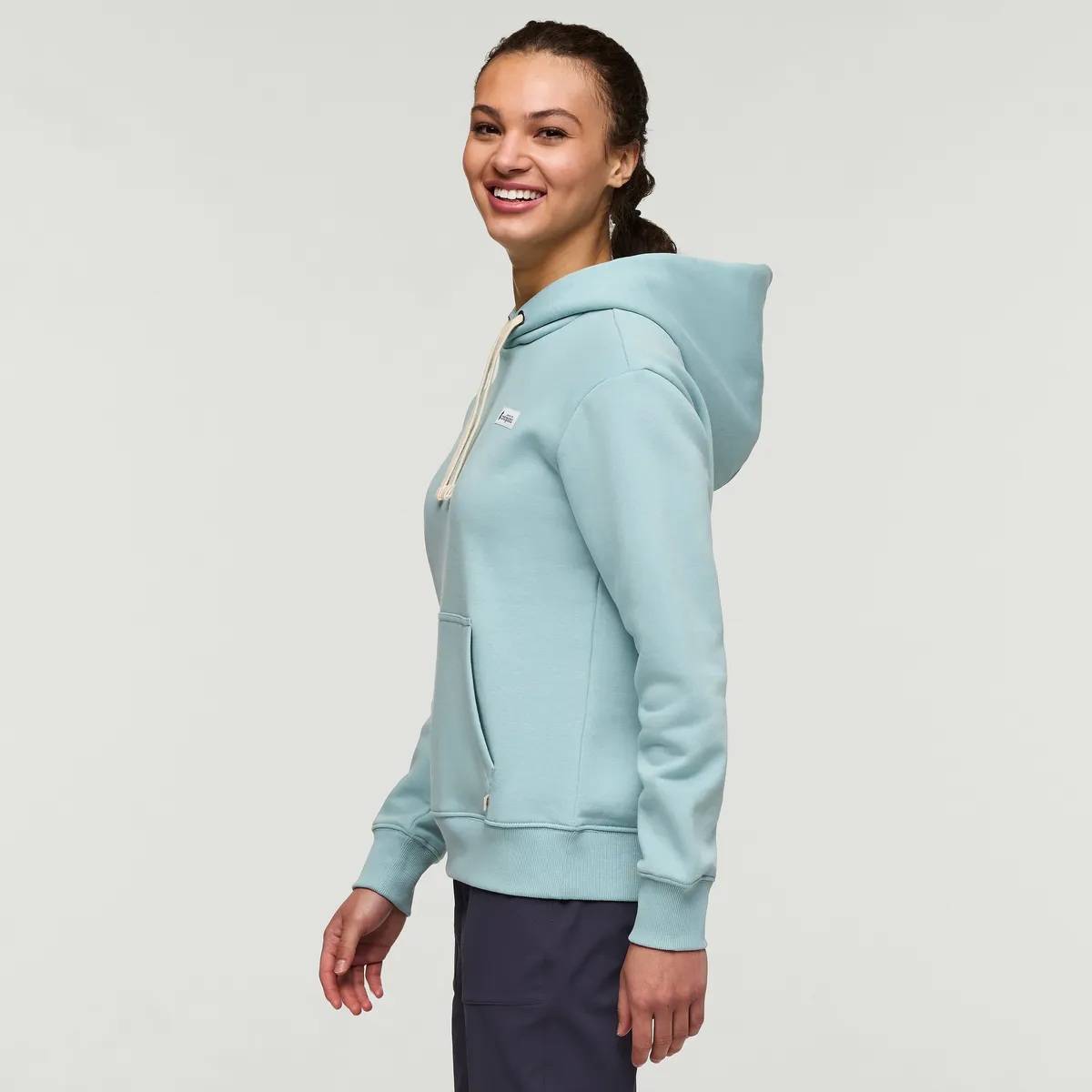 Cotopaxi Llama Patch Pullover Hoodie Sea Spray coton bio