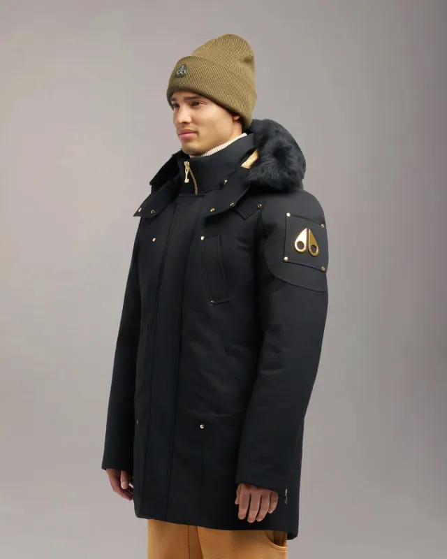 Moose Knuckles Stirling parka gold noir duvet 90/10
