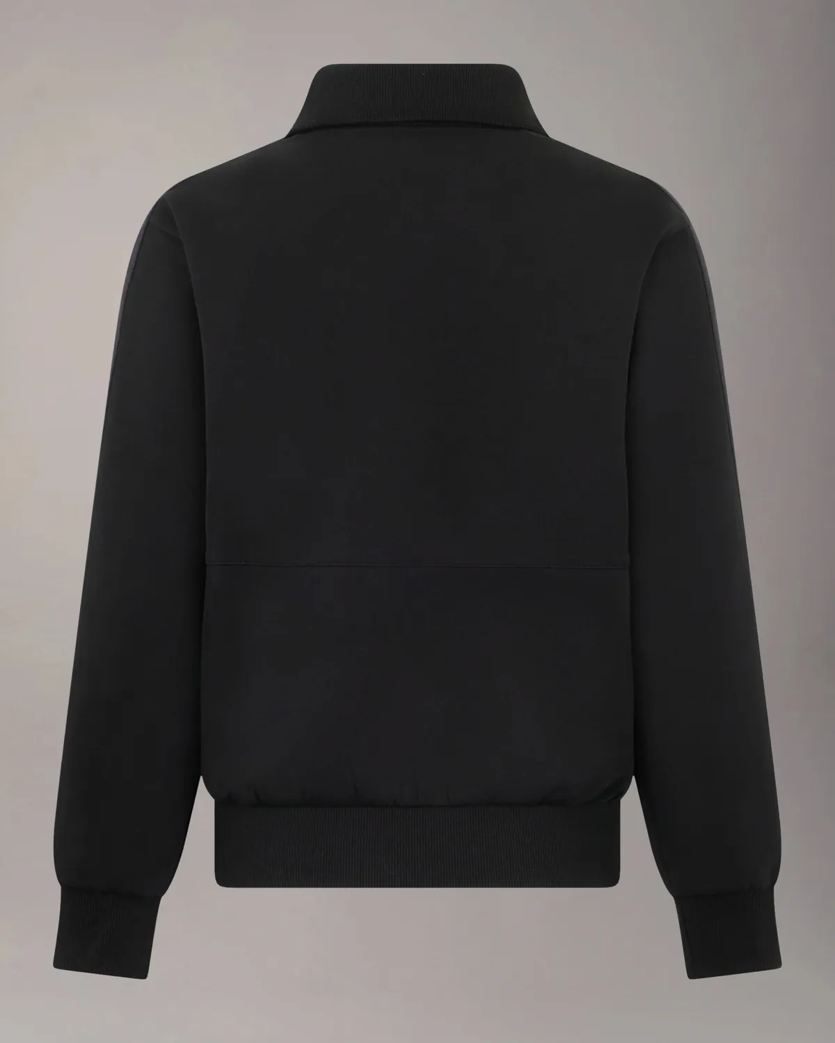 Moose Knuckles Mix Media sweat quarter zip noir sport