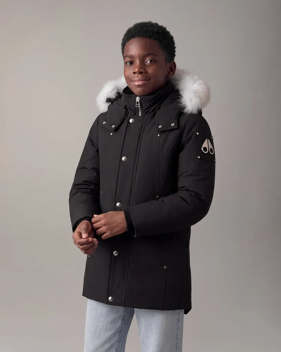Moose Knuckles Original parka enfant noir fourrure